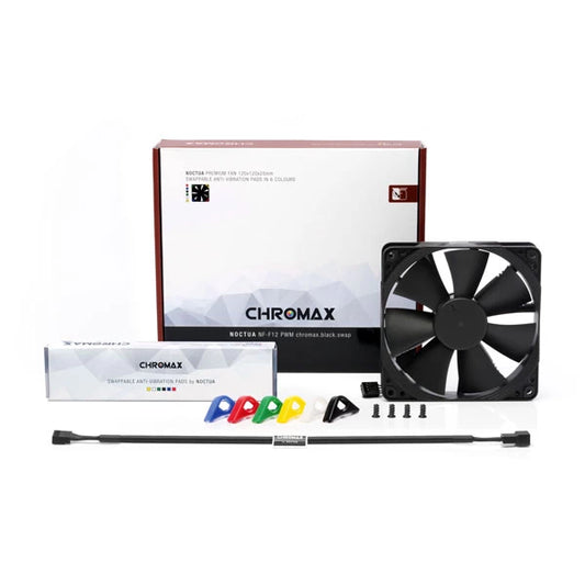 Noctua NF-F12 PWM Chromax Black Swap Edition PC Fan