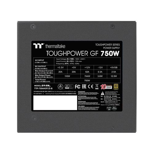 Thermaltake ToughPower GF 750W Gold Fully Modular PSU (750 Watt)