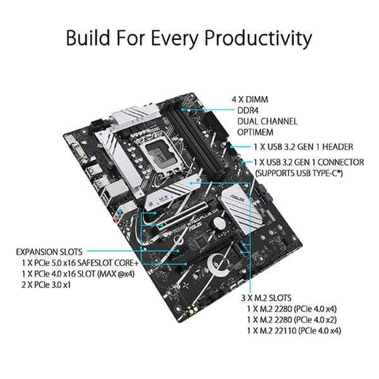 Asus Prime B760-Plus D4 Motherboard