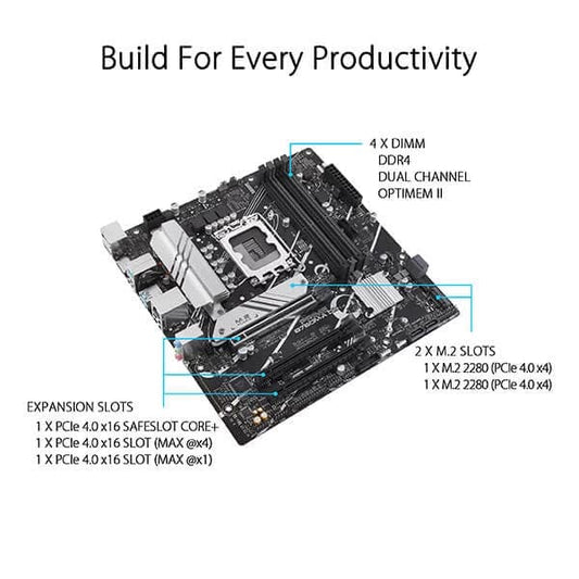 Asus Prime B760M-A D4 Motherboard