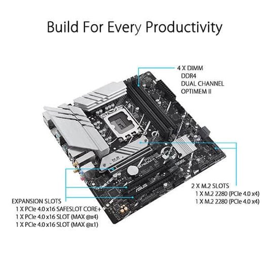 Asus Prime B760M-A Wi-Fi D4 Motherboard