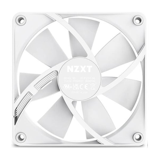 NZXT F120P 120mm Non-RGB Cabinet Fan (White) (Single Pack)