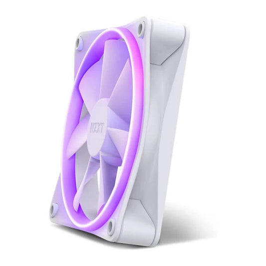 NZXT F120 RGB 120mm Cabinet Fans White (Single Pack)