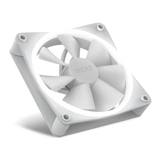 NZXT F120 RGB 120mm Cabinet Fans White (Single Pack)