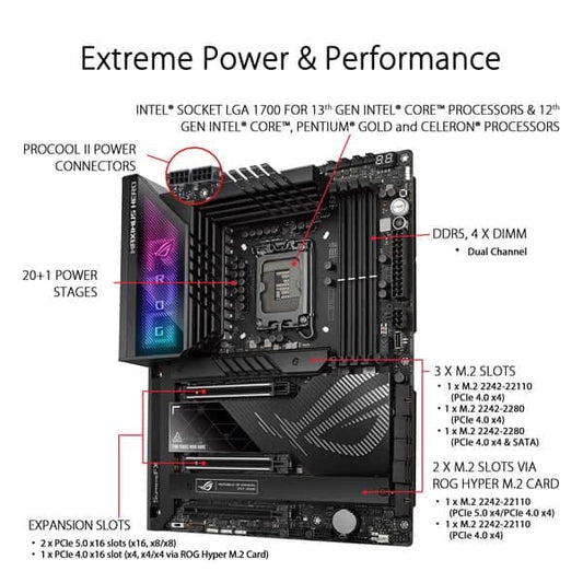 Asus ROG Maximus Z790 Hero Wi-Fi ATX DDR5 Motherboard