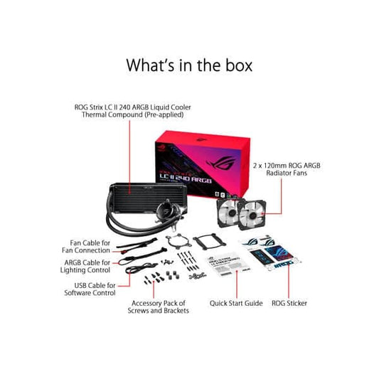Asus ROG Strix LC II 240 ARGB All-in-one AIO Liquid CPU Cooler