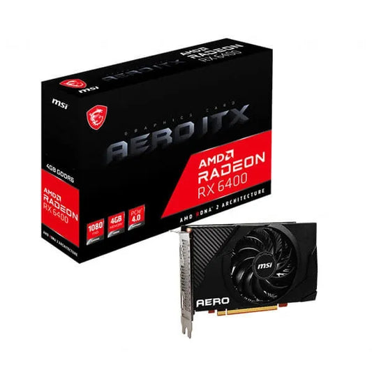 MSI Radeon RX 6400 Aero ITX 4GB Gaming Graphics Card