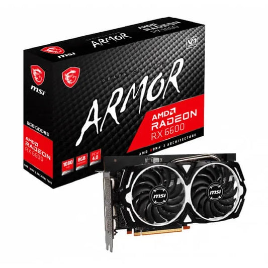 MSI Radeon RX 6600 ARMOR 8GB V1 Gaming Graphics Card