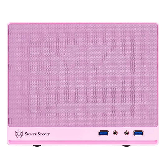 SilverStone SG13 Mini Tower Cabinet (Pink ) (SST-SG13P)