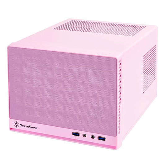 SilverStone SG13 Mini Tower Cabinet (Pink ) (SST-SG13P)