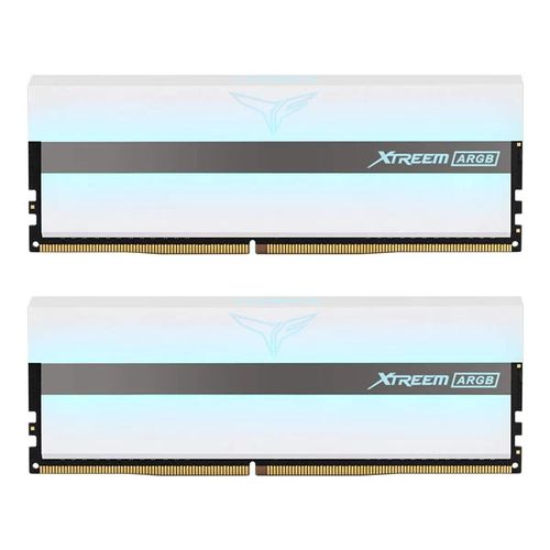 TeamGroup T-Force Xtreem ARGB 16GB (8GBx2) 3200MHz DDR4 RAM (White)