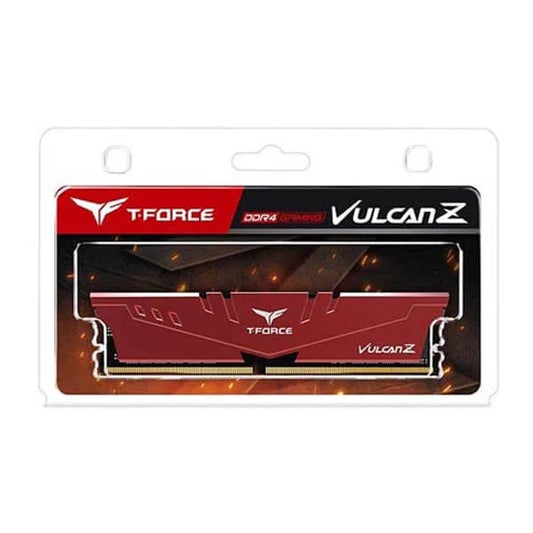 TeamGroup T-Force Vulcan Z 32GB (32GBx1) 3600MHz DDR4 RAM (Red) (TLZRD432G3600HC18J01)