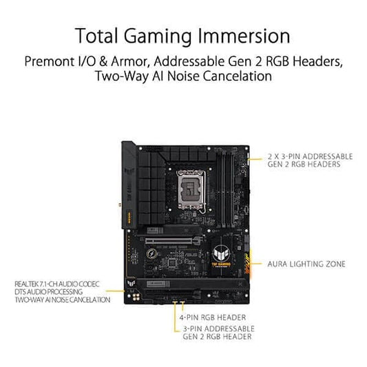Asus TUF Gaming B760-Plus Wi-Fi D4 Motherboard
