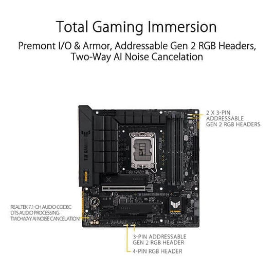 Asus TUF Gaming B760M-Plus D4 Motherboard