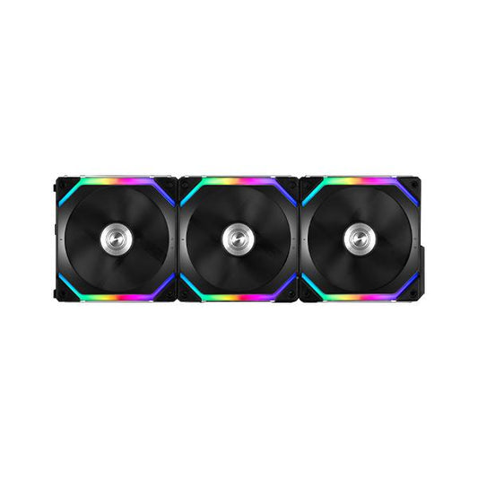 LIAN LI Uni Fan SL120 120mm ARGB Cabinet Fan (Black) (Triple Pack)