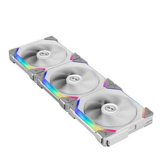 Lian Li Uni Fan SL120 120mm ARGB Cabinet Fan (Triple Pack) White