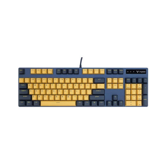 Rapoo V500 Pro Mechanical Gaming Keyboard (Yellow/Blue)