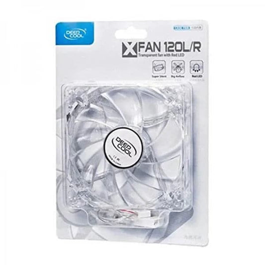 Deepcool XFAN 120L/R 120mm Red LED Cabinet Fan (Single Pack)