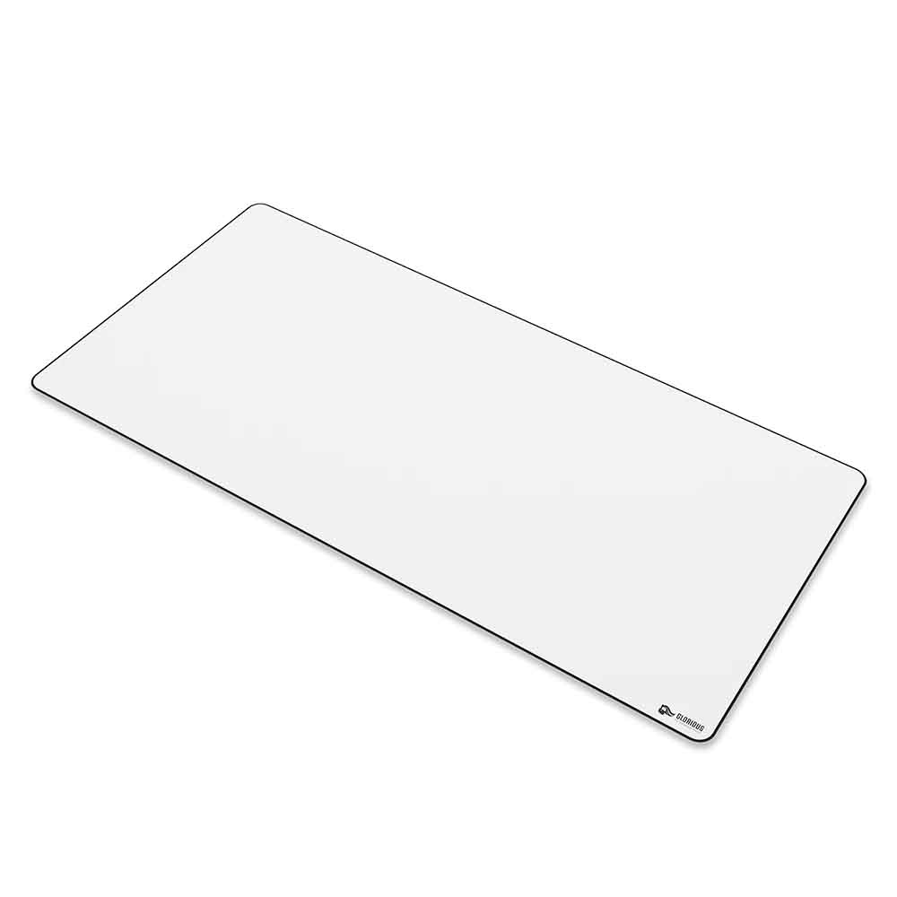 Glorious White Large Extended Mouse Pad