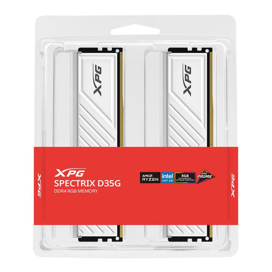 ADATA XPG Spectrix D35G RGB 32GB ( 16GBx2 ) 3200MHz DDR4 RAM ( White )