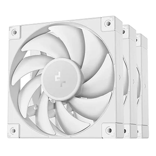 DEEPCOOL FD12 Non-RGB Cabinet Fans ( White ) ( Triple Pack )