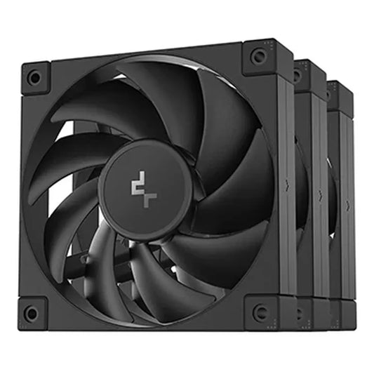 DEEPCOOL FD12 Non-RGB Cabinet Fan ( Black ) ( Triple Pack )