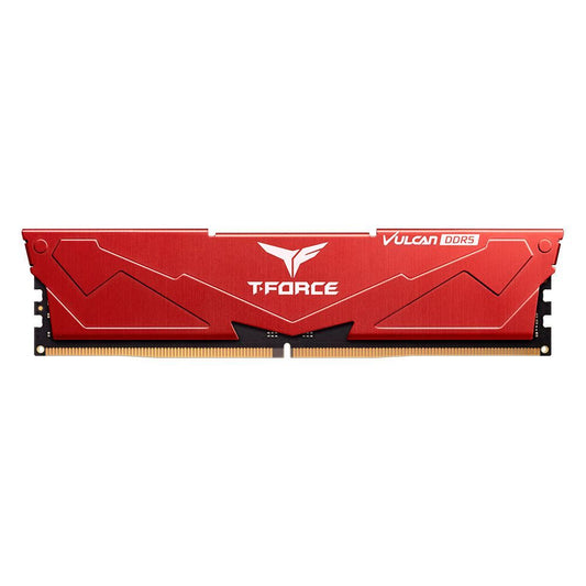 TEAMGROUP T-Force Vulcan 8GB ( 8GB x 1 ) 5200MHz DDR5 Ram (Red)