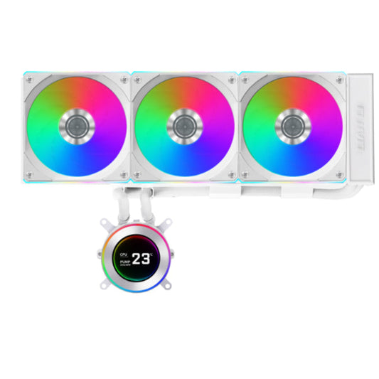 LIAN LI Hydroshift ll 360CL ARGB 360mm CPU Liquid Cooler ( With LCD Display ) ( White )