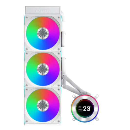 LIAN LI Hydroshift ll 360CL ARGB 360mm CPU Liquid Cooler ( With LCD Display ) ( White )
