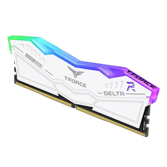 TEAMGROUP T-Force Delta RGB 32GB ( 32GB x 1 ) 6000MHz DDR5 RAM (White)