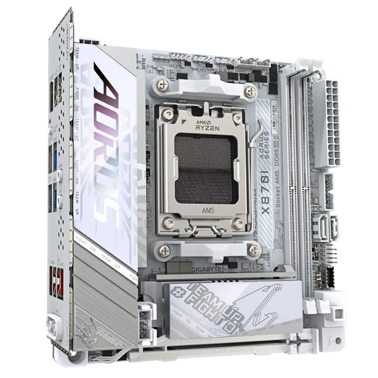 GIGABYTE X870I Aorus Pro ICE DDR5 AMD Motherboard (White)