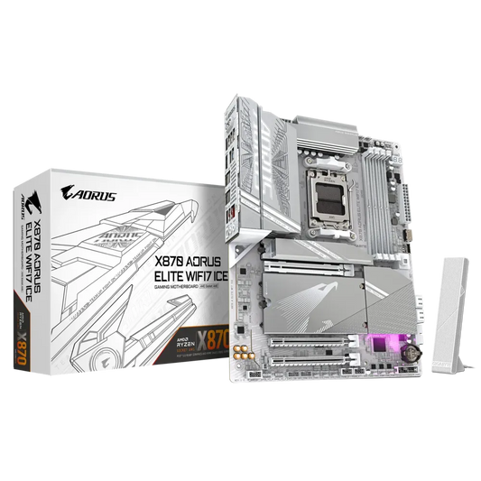 GIGABYTE X870 AORUS ELITE WIFI7 ICE DDR5 AMD Motherboard ( White )