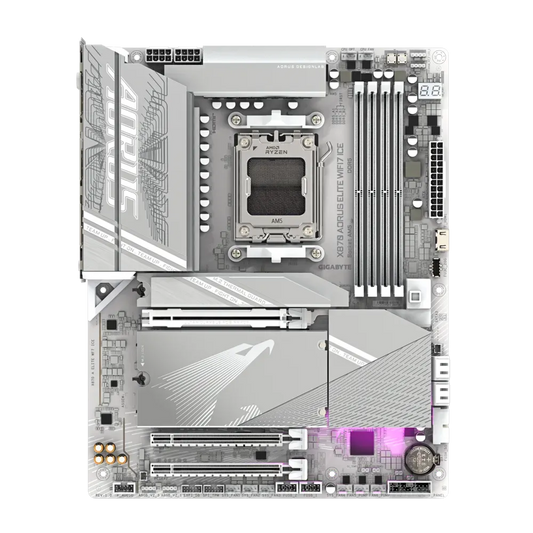 GIGABYTE X870 AORUS ELITE WIFI7 ICE DDR5 AMD Motherboard ( White )