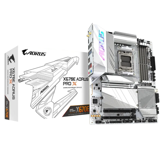 GIGABYTE X670E Aorus Pro X DDR5 AMD Motherboard (White)