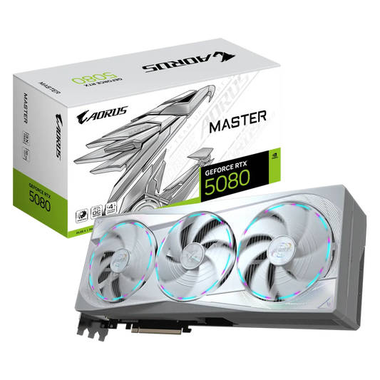 GIGABYTE Aorus Geforce RTX 5080 Master ICE White 16GB NVIDIA Graphic Card