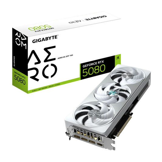 GIGABYTE Geforce RTX 5080 Aero OC SFF White 16GB NVIDIA Graphic Card