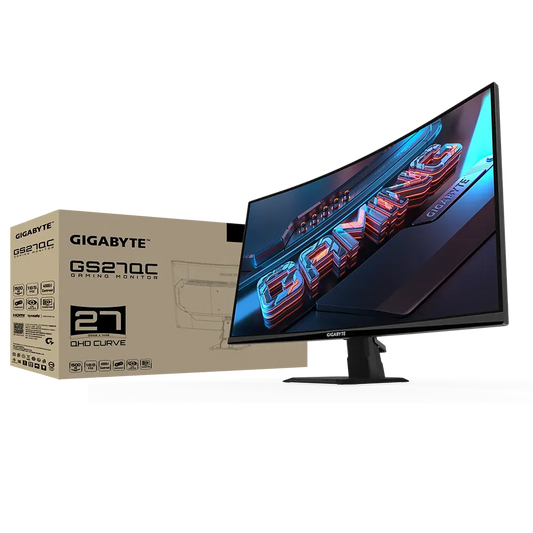 GIGABYTE GS27QC 27 Inch QHD 165Hz VA Panel 108%SRGB 1MS Adaptive Sync VA Gaming Monitor