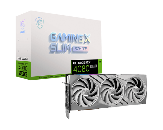 MSI GeForce RTX 4080 SUPER Gaming X SLIM White 16GB Graphic Card