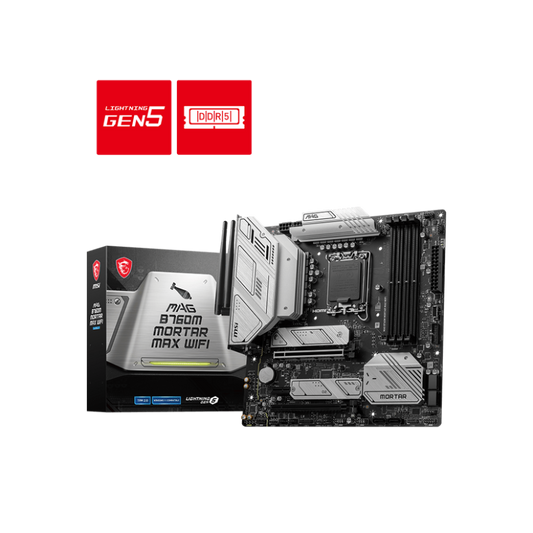 MSI MAG B760M Mortar Max Wifi6e DDR5 Intel Motherboard