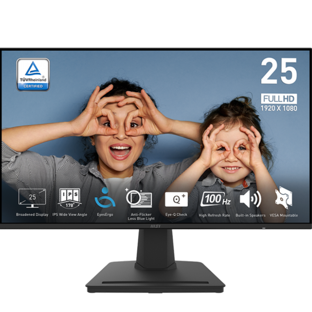 Buy MSI Pro MP252 24.5 Inch FHD 100Hz IPS Panel 100.15% SRGB 1MS ...