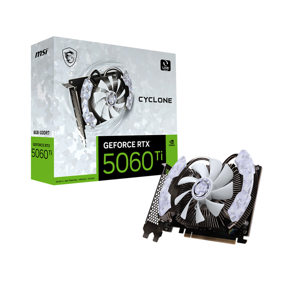 Buy MSI GeForce RTX 5060 Ti Cyclone 8GB Nvidia Graphic Card | EliteHubs.com