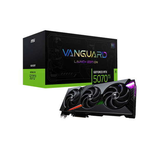 MSI GeForce RTX 5070 Ti Vanguard SOC Launch Edition 16GB Nvidia Graphic Card