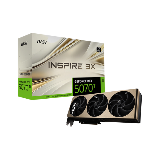 MSI GeForce RTX 5070 Ti Inspire 3X Plus 16GB Nvidia Graphic Card