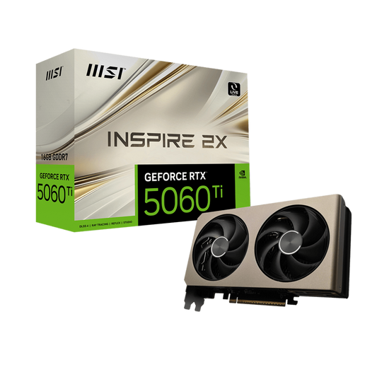 MSI GeForce RTX 5060 Ti Inspire 2X 16GB Nvidia Graphic Card