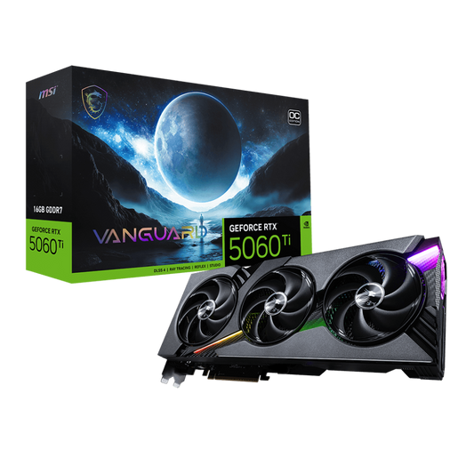 MSI GeForce RTX 5060 Ti Vanguard OC 16GB Nvidia Graphic Card