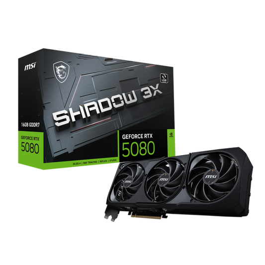 MSI Geforce RTX 5080 Shadow 3X 16GB NVIDIA Graphic Card