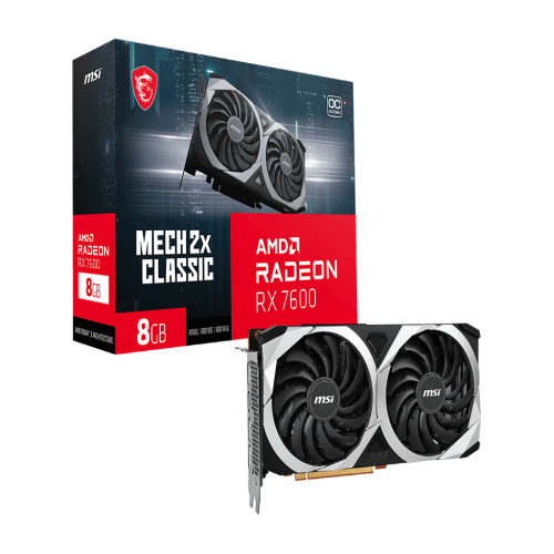 MSI Radeon RX 7600 MECH 2X CLASSIC OC 8GB AMD Graphic Card