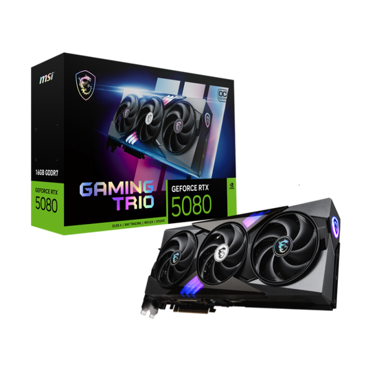 MSI Geforce RTX 5080 Gaming Trio OC 16GB NVIDIA Graphic Card