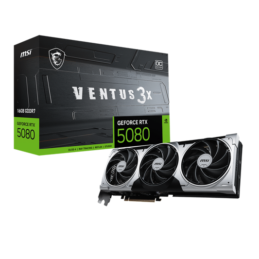 MSI Geforce RTX 5080 Ventus 3X Plus OC 16GB NVIDIA Graphic Card