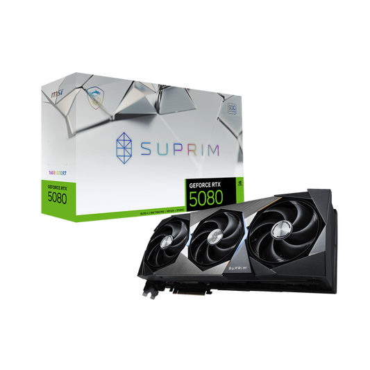 MSI GeForce RTX 5080 Suprim SOC 16GB NVIDIA Graphic Card